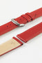 RIOS1931 TOSCANA Square-Padded Calfskin Leather Watch Strap in RED