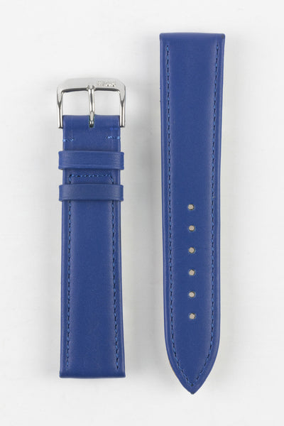 RIOS1931 TOSCANA Square-Padded Calfskin Leather Watch Strap in ROYAL BLUE