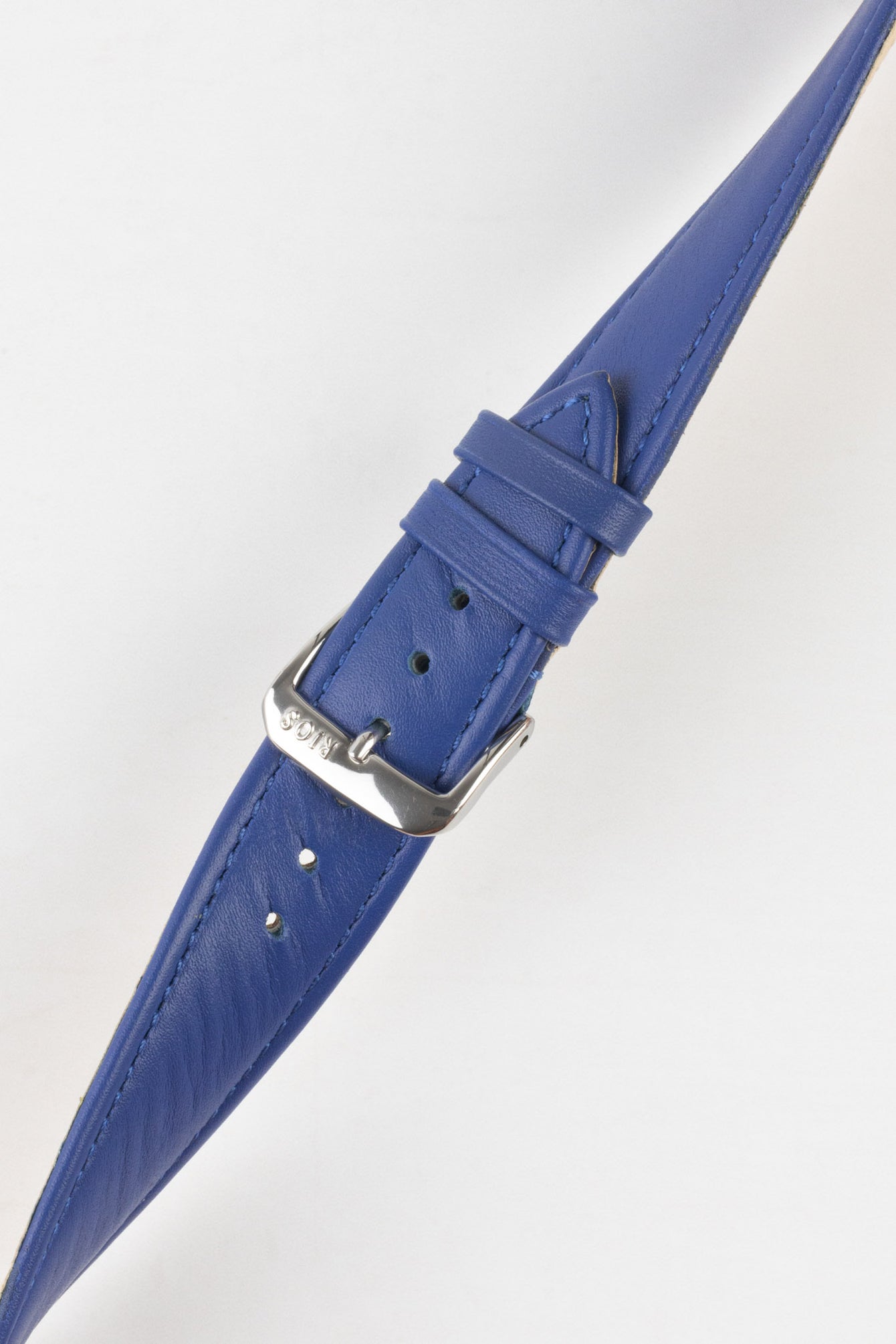 RIOS1931 TOSCANA Square-Padded Calfskin Leather Watch Strap in ROYAL BLUE