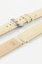 RIOS1931 TOSCANA Square-Padded Calfskin Leather Watch Strap in SAND