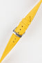 yellow leather watch strap