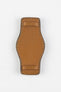 RIOS1931 TULA Genuine Russia Leather Bund Watch Strap in HONEY