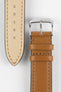 RIOS1931 TULA Genuine Russia Leather Bund Watch Strap in HONEY