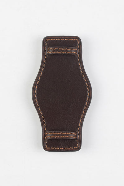 RIOS1931 TULA Genuine Russia Leather Bund Watch Strap in MOCHA