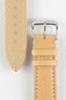 RIOS1931 TULA Genuine Russia Leather Bund Watch Strap in SAND