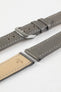 RIOS1931 TULA Genuine Russia Leather Bund Watch Strap in STONE GREY