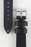 vintage black leather watch strap 