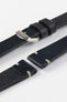 vintage black leather watch strap 