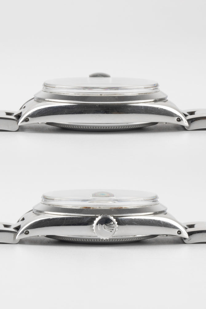 ROLEX 5700/0 AirKing Oyster Perpetual Date c.1972 34mm Automatic Watch - Silver Dial