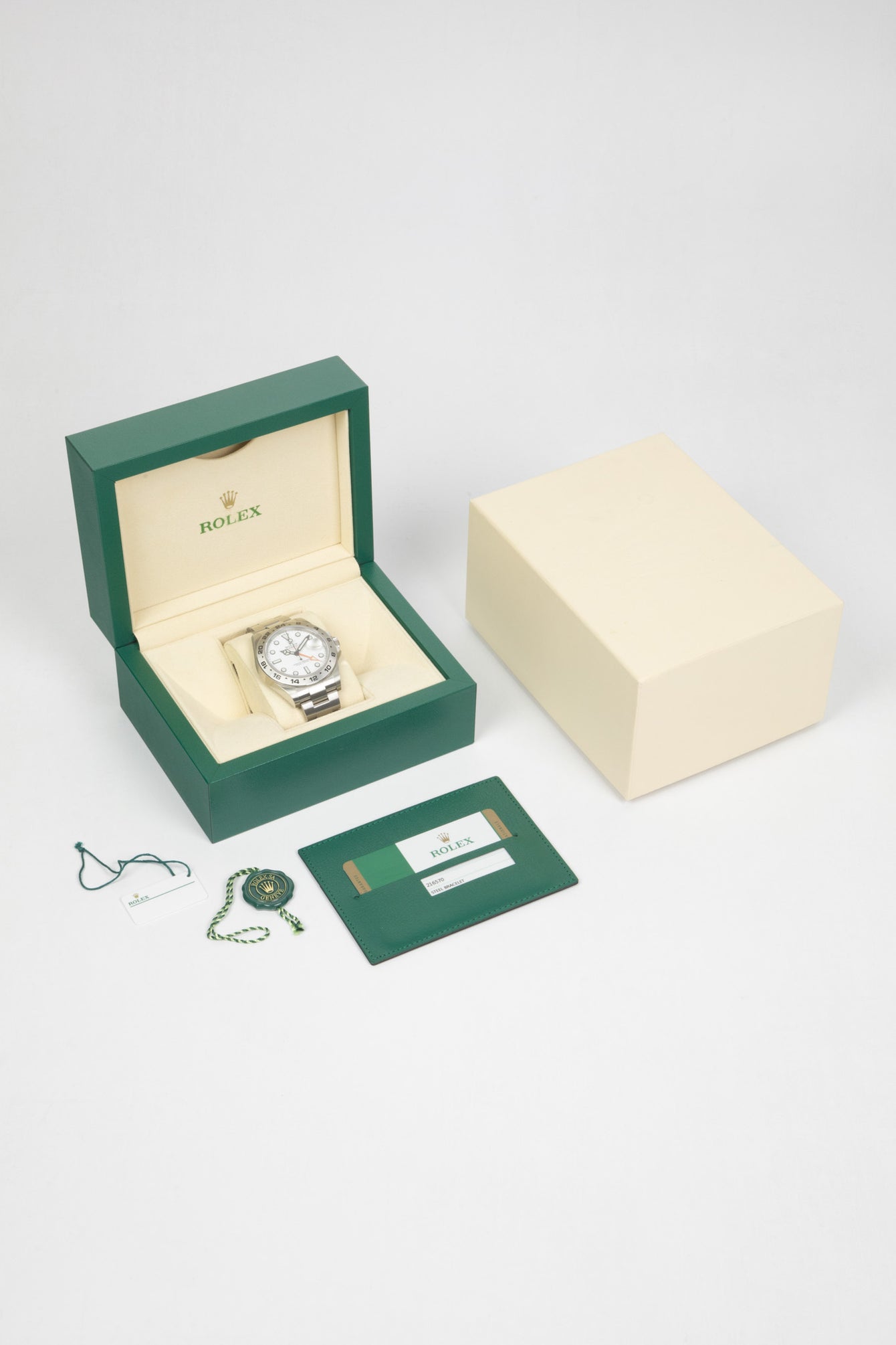 ROLEX 216570 Explorer II GMT 42mm Automatic Watch - White Dial
