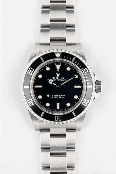 ROLEX 14060 Submariner No-Date 40mm Stainless Steel Automatic Watch - Black Dial