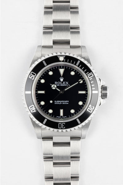 ROLEX 14060 Submariner No-Date 40mm Stainless Steel Automatic Watch - Black Dial - RESERVED