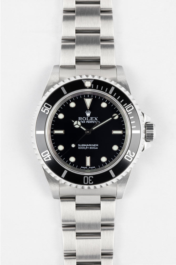 ROLEX 14060 Submariner No-Date 40mm Stainless Steel Automatic Watch - Black Dial - RESERVED