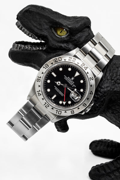 ROLEX Explorer II 16570 40mm Stainless Steel Watch – Black Dial