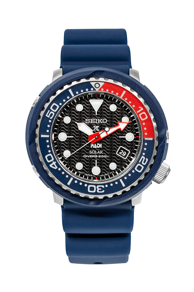 SEIKO Prospex PADI Solar Men's Diver Watch - SNE499P1 – Blue Case with Black Dial