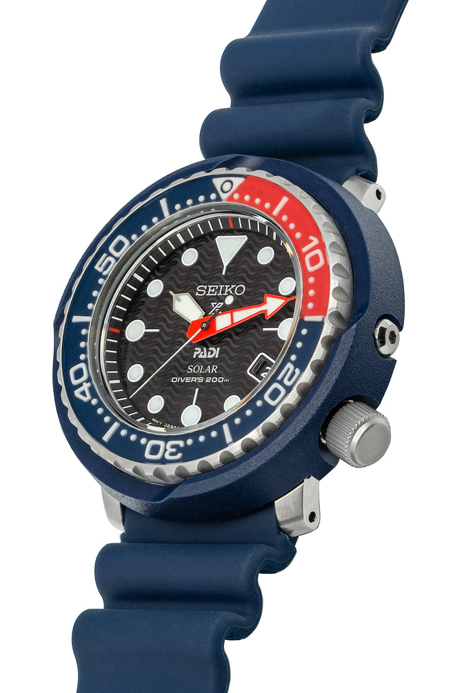 SEIKO Prospex PADI Solar Men's Diver Watch - SNE499P1 – Blue Case with Black Dial