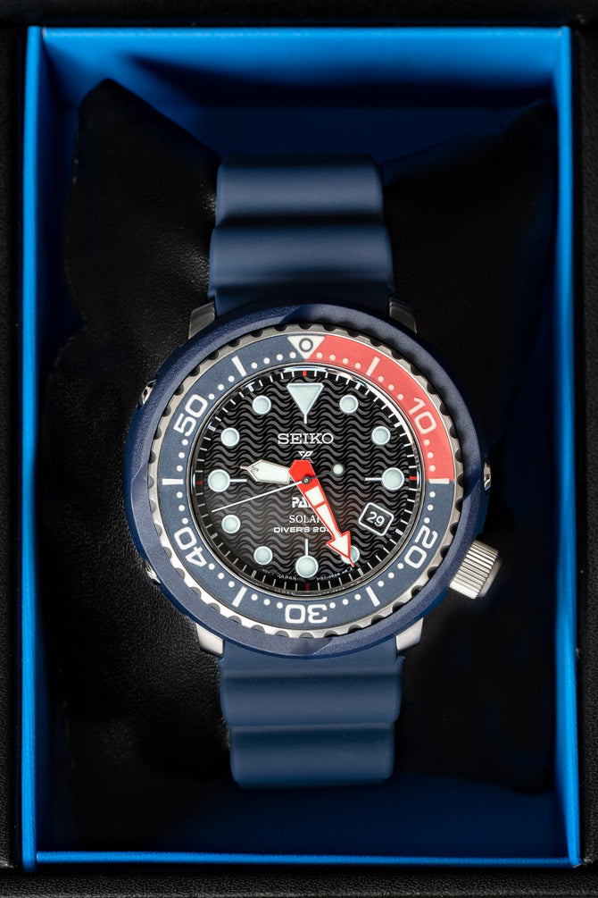 SEIKO Prospex PADI Solar Men's Diver Watch - SNE499P1 – Blue Case with Black Dial