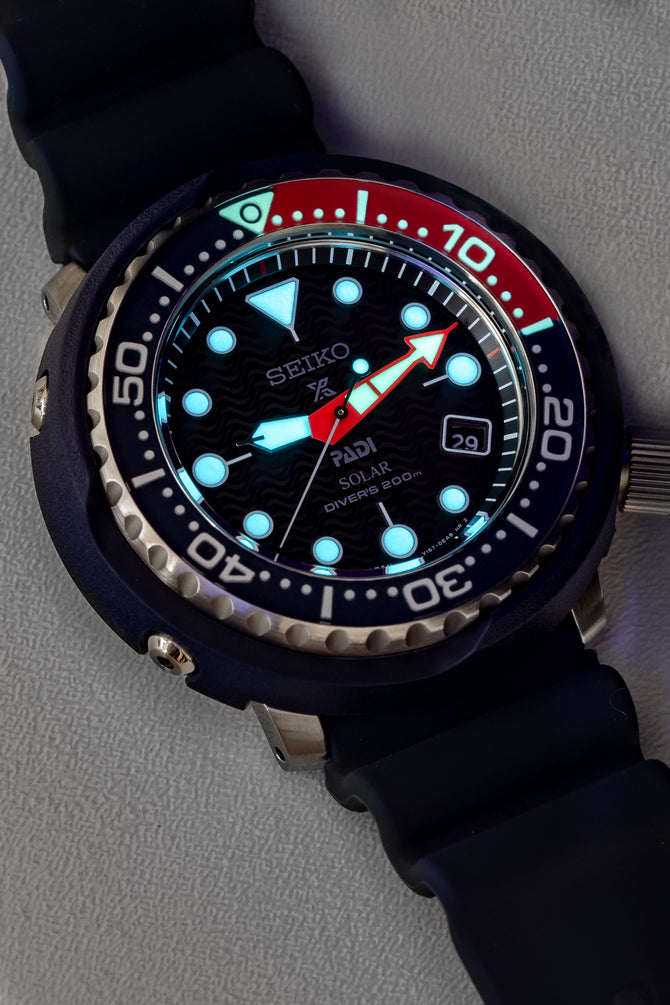 SEIKO Prospex PADI Solar Men's Diver Watch - SNE499P1 – Blue Case with Black Dial