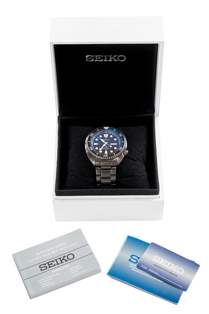 SEIKO Prospex Turtle 'Save The Ocean' Automatic Men's 45mm Diver Watch - SRPD11K1 - Black with Blue Dial
