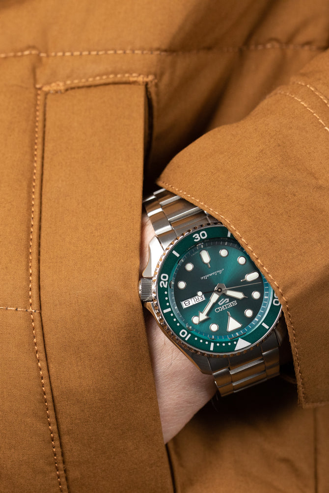 SEIKO 5 Sports Automatic Men's 42mm Watch - SRPD61K1 - Green Dial