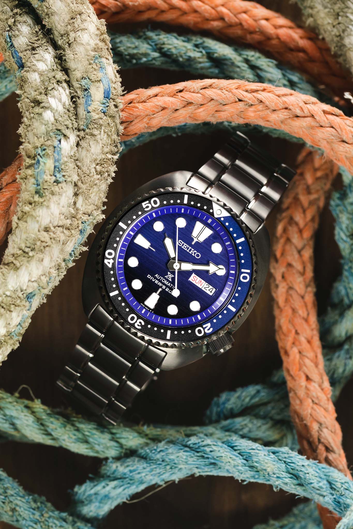 Seiko turtle save the ocean on sale black