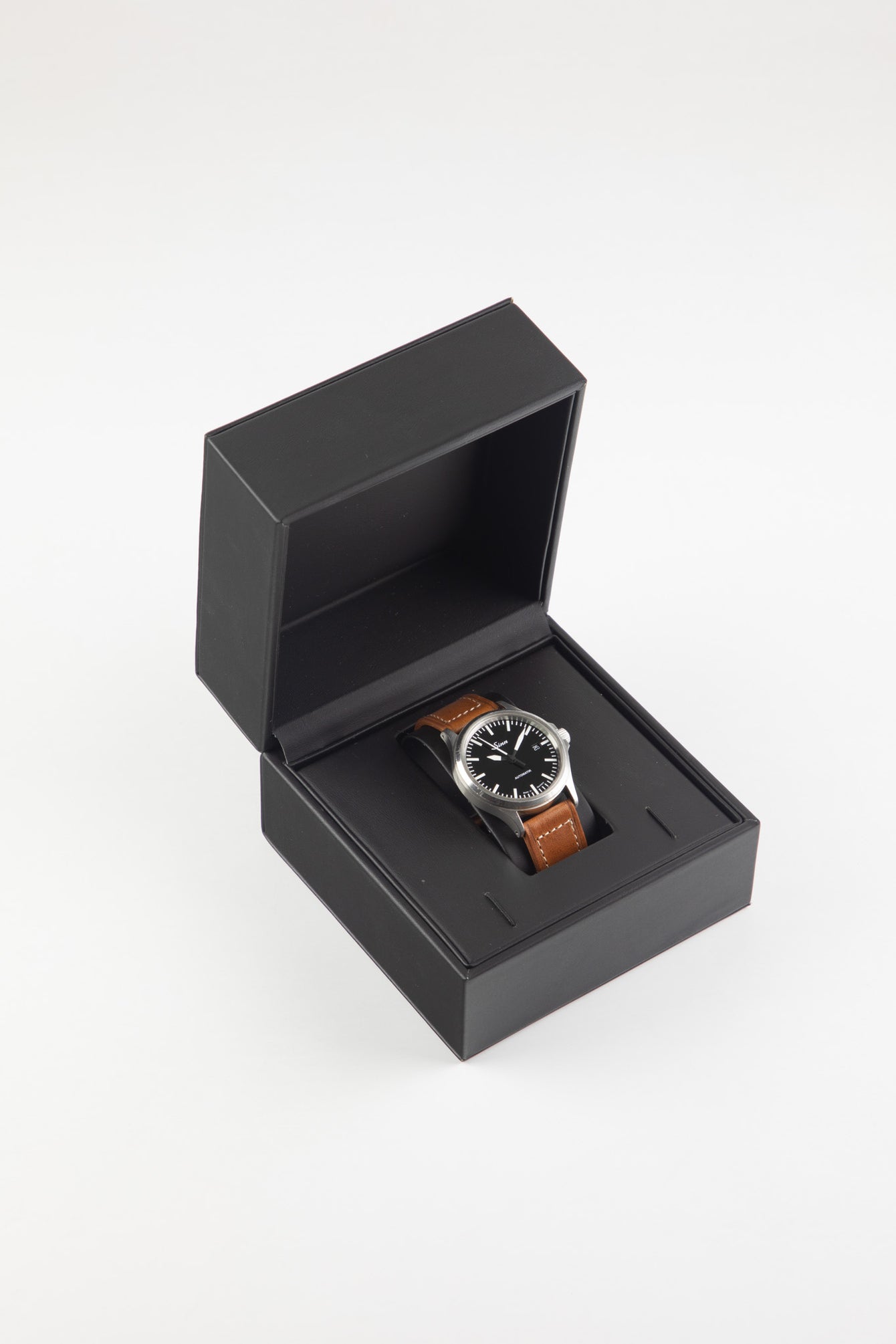 SINN 556 I Stainless Steel 38.5mm Sports Watch - Brown Leather Strap
