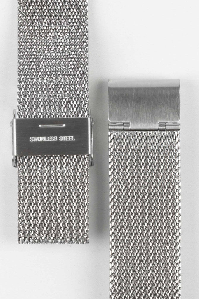 Staib SOC 2905 Stainless Steel Milanaise Mesh Watch Bracelet - POLISHED SILVER