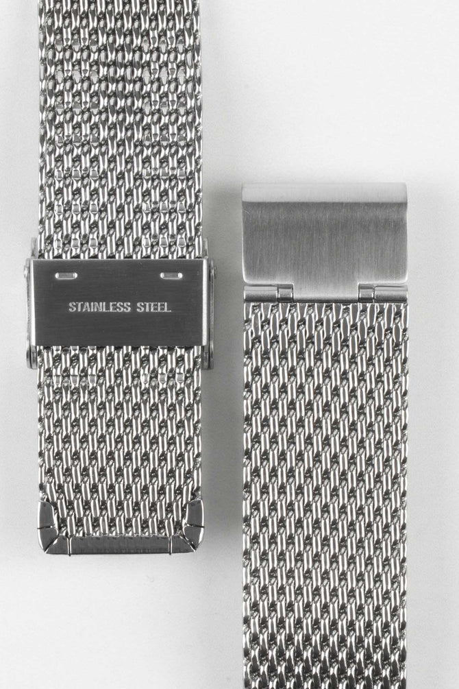Staib SOC 2906 Stainless Steel Milanaise Mesh Watch Bracelet - POLISHED SILVER