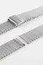 Staib SOC 2906 Stainless Steel Milanaise Mesh Watch Bracelet - POLISHED SILVER