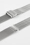 Staib SOC 2908 Stainless Steel Milanaise Mesh 'Groove' Watch Bracelet - POLISHED SILVER