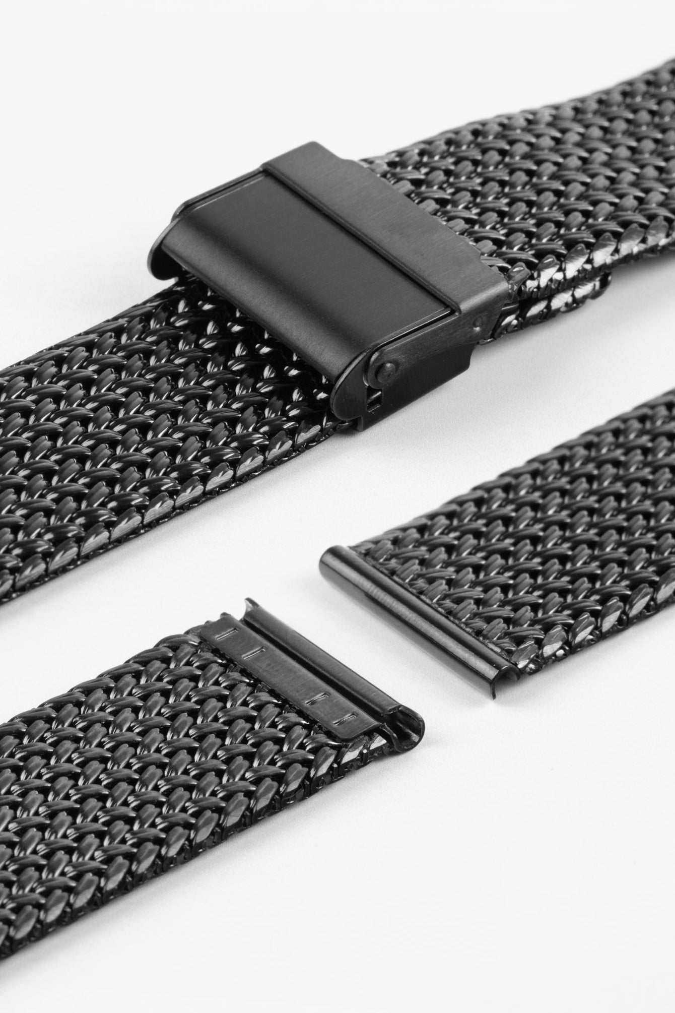 Staib Mesh Watch Bracelet BLACK Watch Obsession UK - Main Image