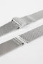 Staib SOC 2912 Stainless Steel High-Frequency Milanaise Mesh Watch Bracelet - POLISHED SILVER