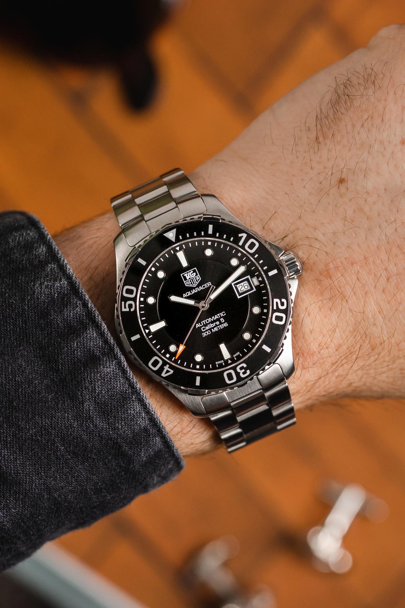 Brown Aquaracer Lug Width TAG HEUER Aquaracer Watch 41mm