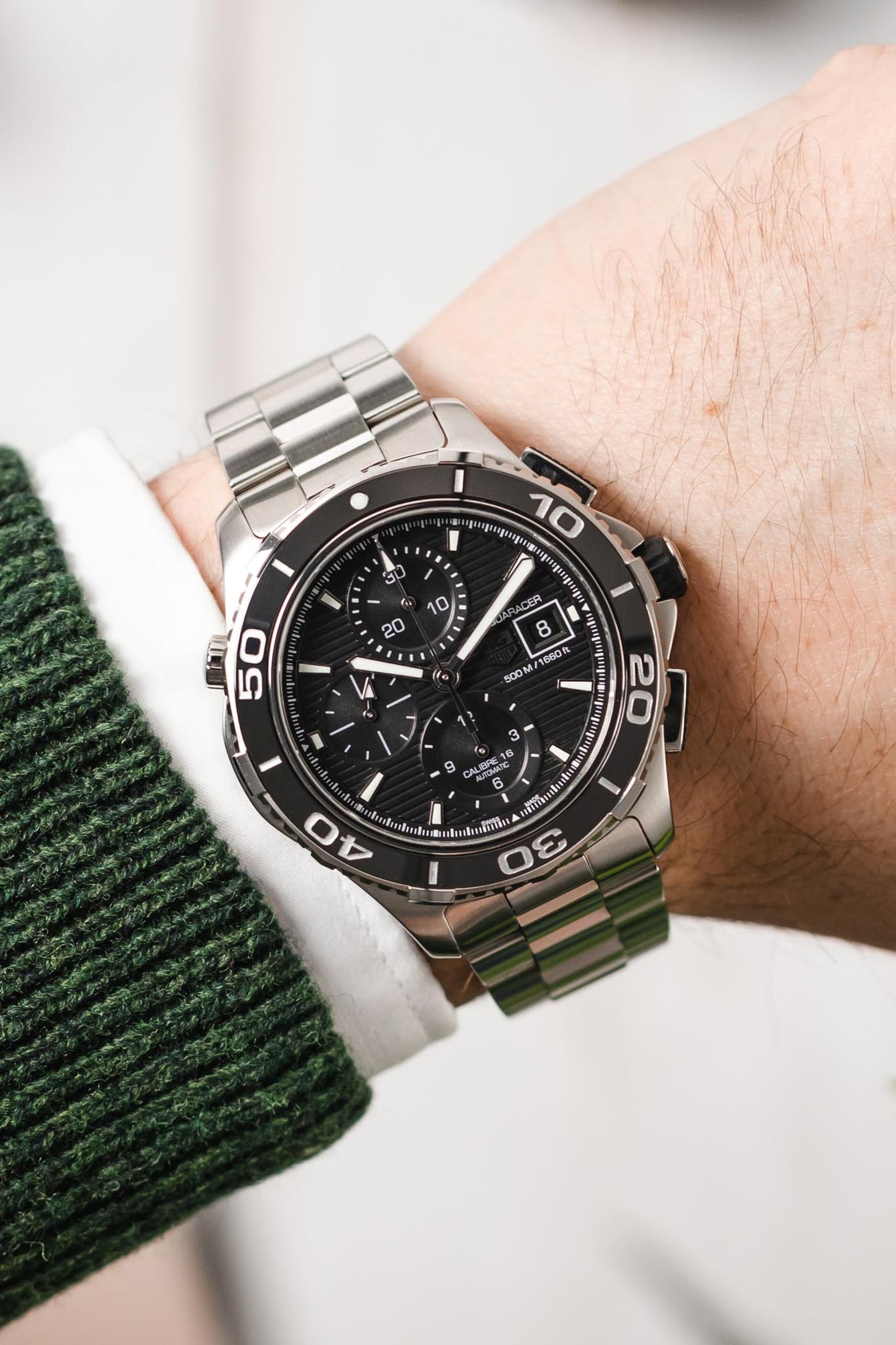 TAG HEUER Aquaracer Chrono 43mm  – Black