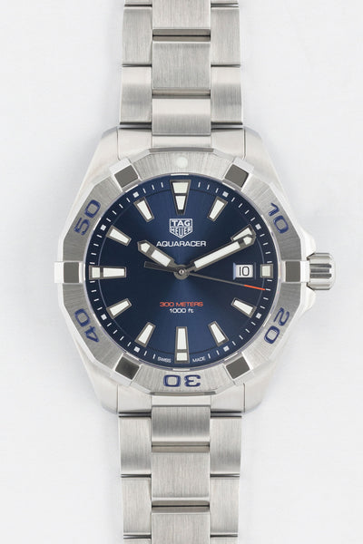 TAG HEUER WBD1112.BA0928 Aquaracer 41mm Quartz Watch - Blue Dial