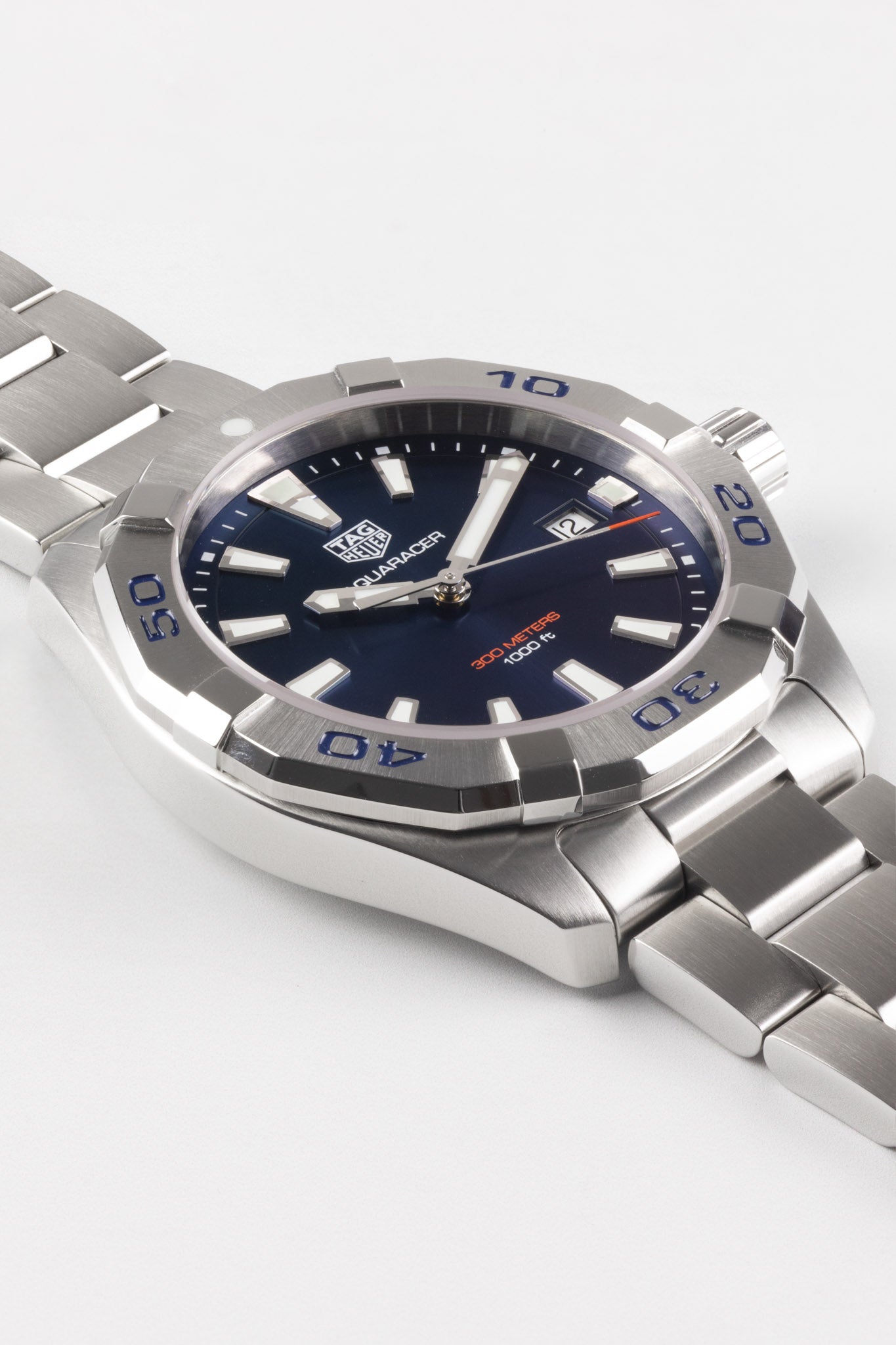 TAG HEUER WBD1112.BA0928 Aquaracer 41mm Quartz Watch Blue Dial