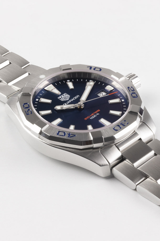 TAG HEUER WBD1112.BA0928 Aquaracer 41mm Quartz Watch - Blue Dial