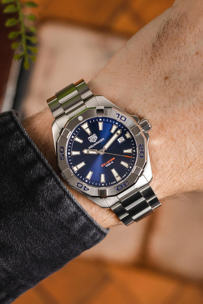 TAG HEUER WBD1112.BA0928 Aquaracer 41mm Quartz Watch - Blue Dial