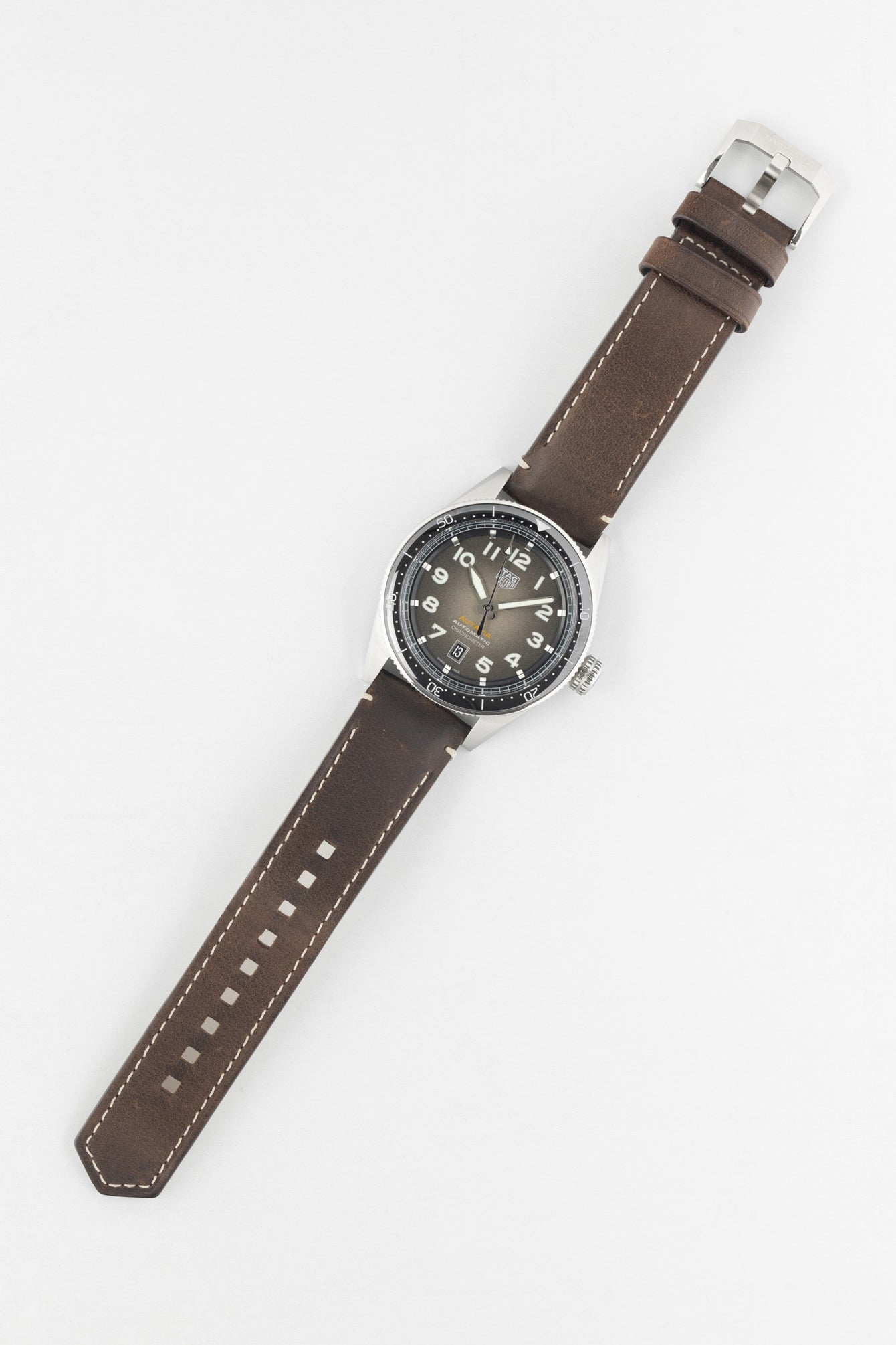 TAG HEUER WBE5114.FC8266 Autavia Calibre 5 42mm Automatic Watch - Brown Dial