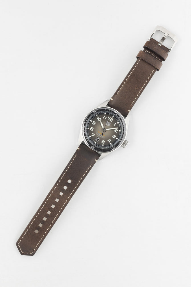 TAG HEUER WBE5114.FC8266 Autavia Calibre 5 42mm Automatic Watch - Brown Dial