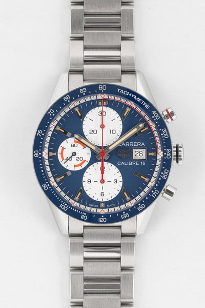 Tag Heuer Automatic Chronograph Blue Dial WatchObsession