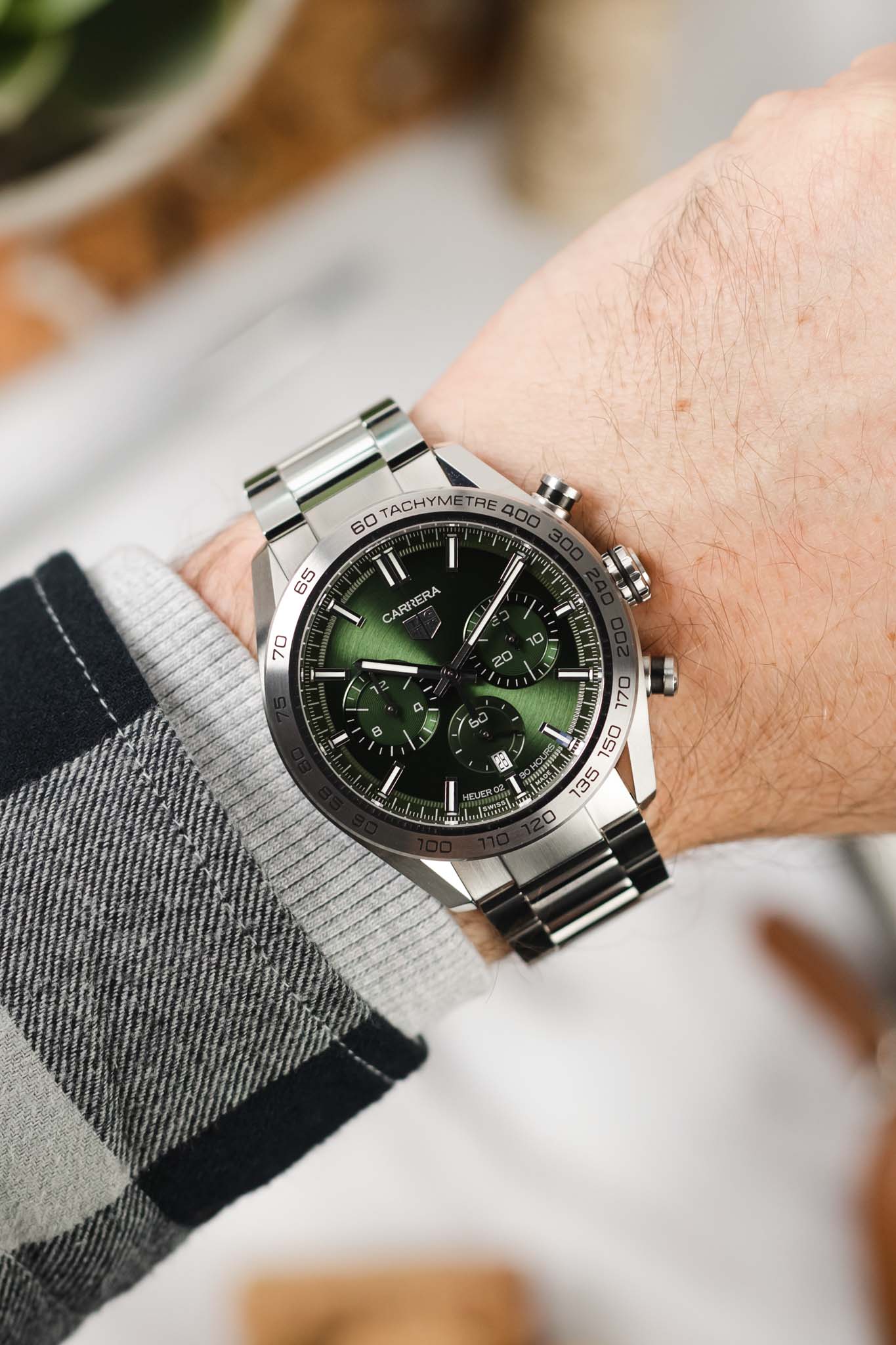 Tag Heuer Carrera Calibre Green Dial WatchObsession UK Watch