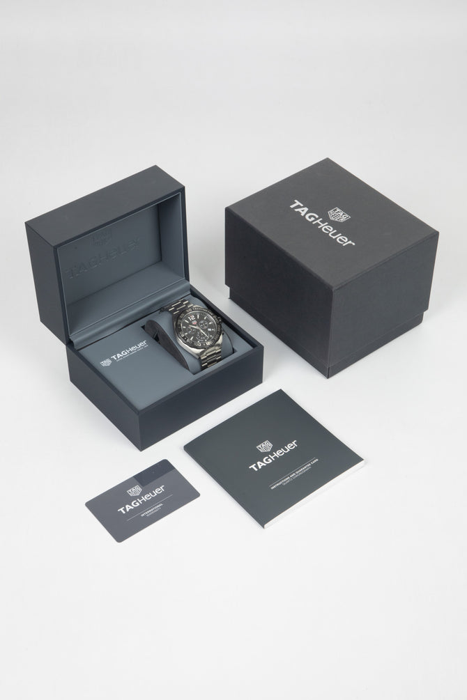 TAG HEUER CAZ1010.BA0842 Formula 1 43mm Quartz Chronograph – Black Dial & Steel Bracelet