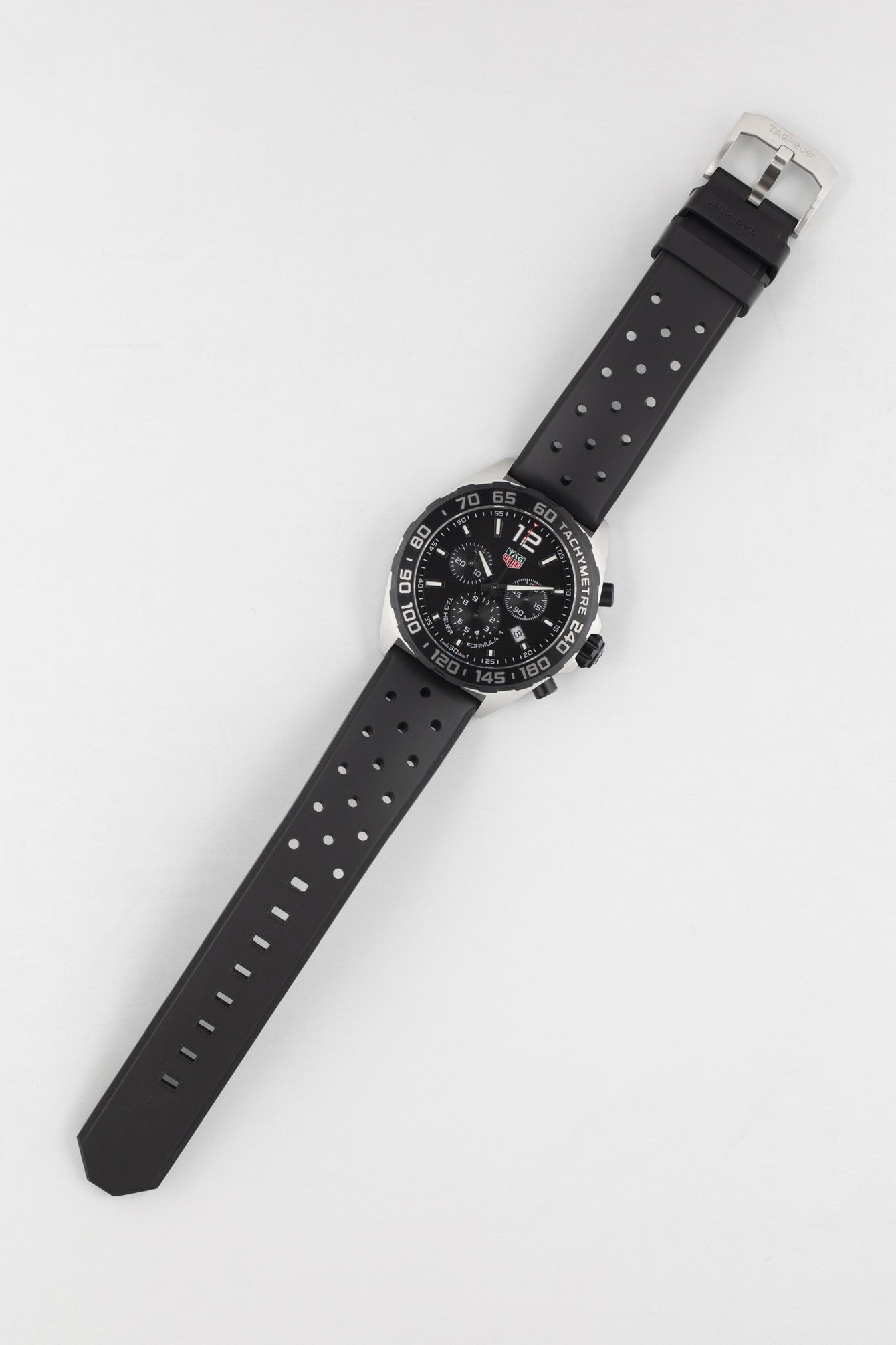 TAG HEUER CAZ1010.FT8024 Formula 1 43mm Quartz Chronograph – Black Dial & Rubber Strap