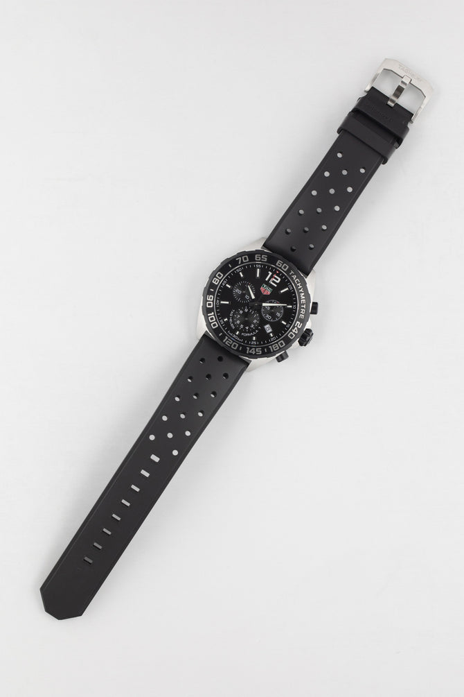 TAG HEUER CAZ1010.FT8024 Formula 1 43mm Quartz Chronograph – Black Dial & Rubber Strap