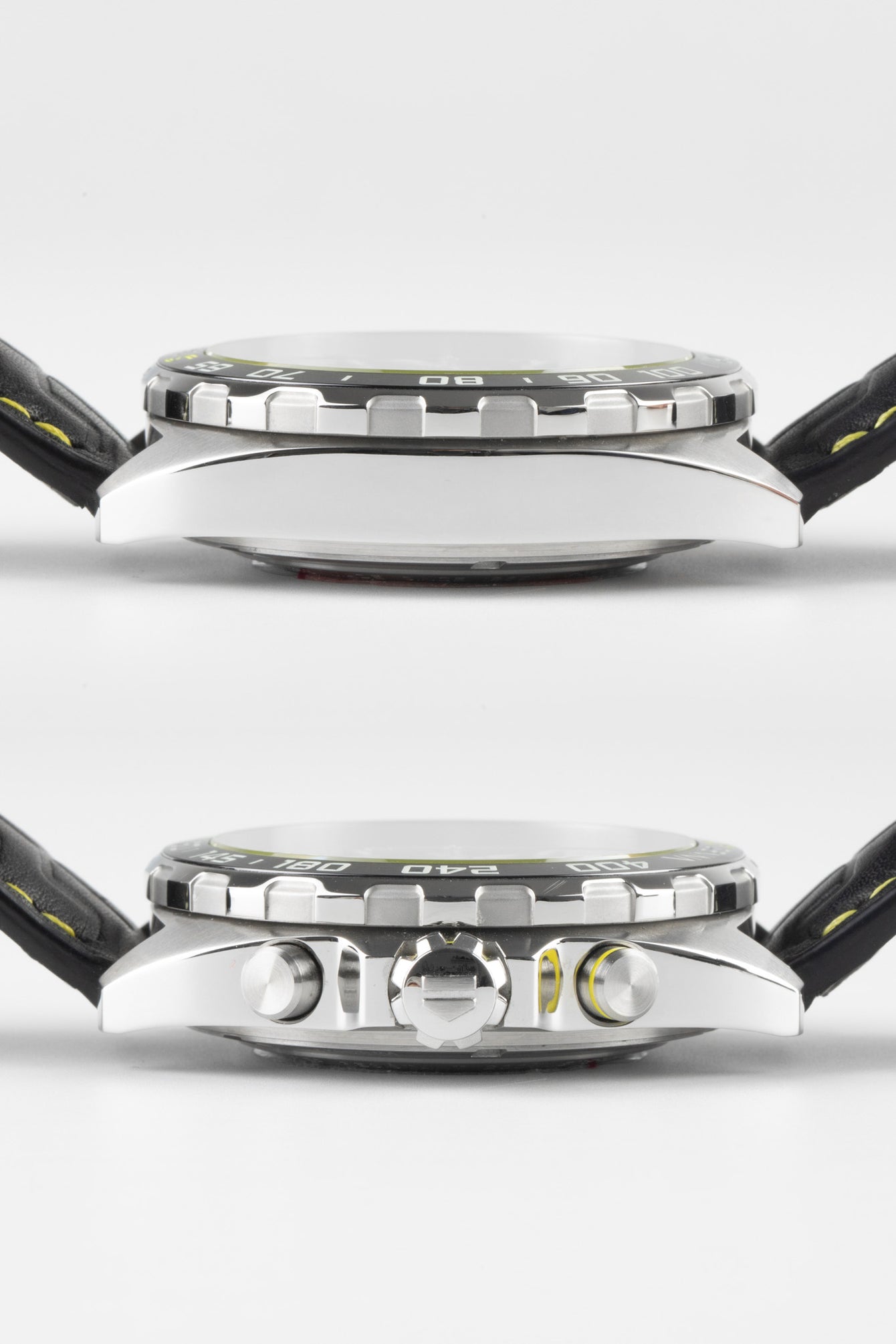 TAG HEUER CAZ201B.FC6487 Formula 1 × Senna 44mm Automatic Chronograph – Black Dial & Leather Strap
