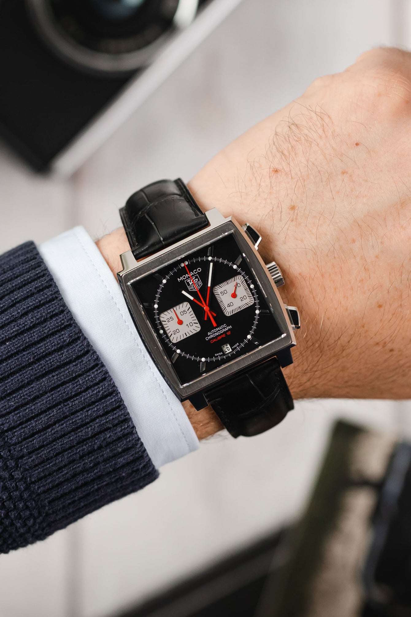 tag heuer monaco black watch