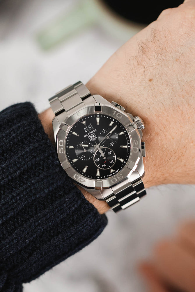 tag heuer aquaracer chronograph 43mm