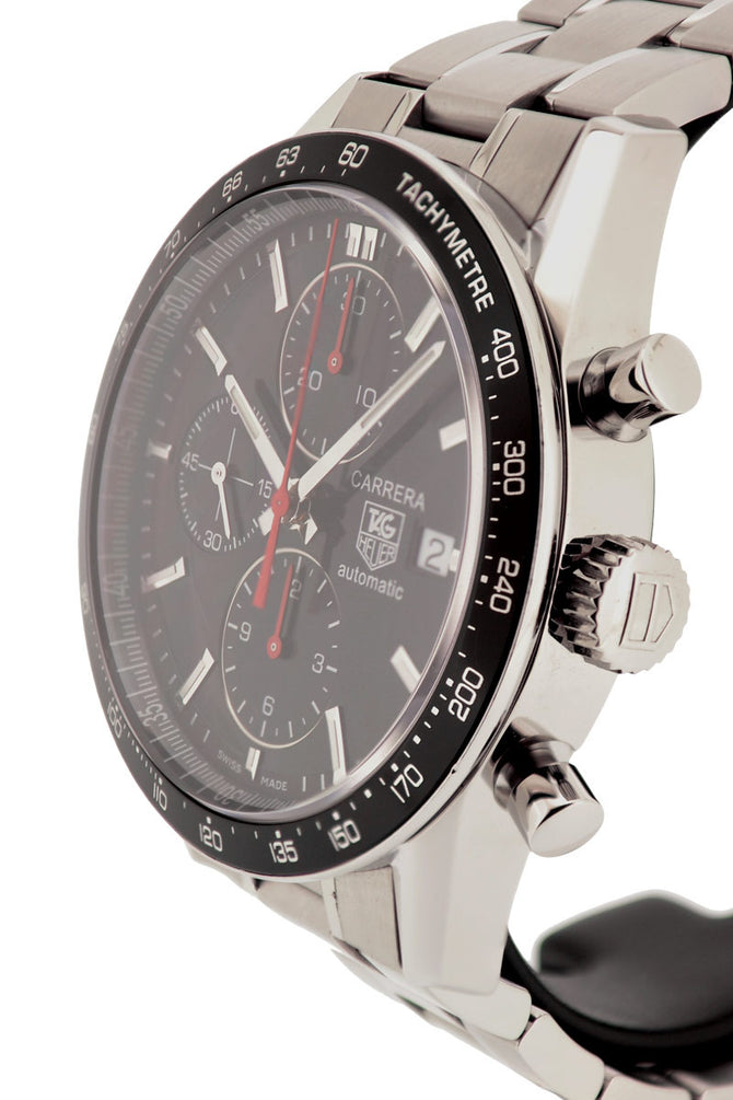 TAG HEUER Carrera Automatic Chronograph Watch - Black Dial