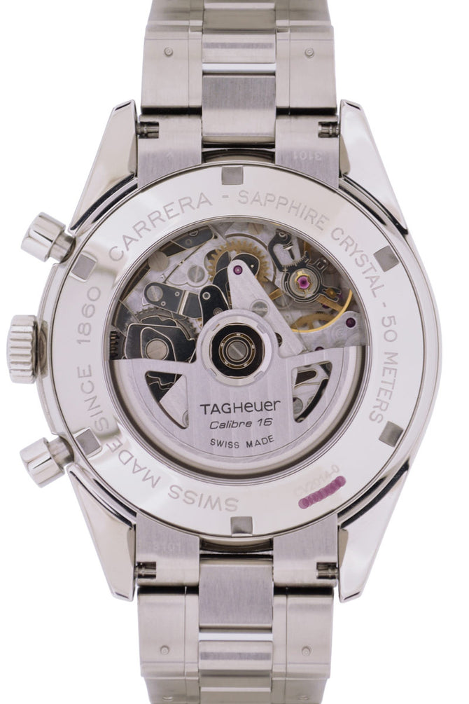 TAG HEUER Carrera Automatic Chronograph Watch - Black Dial